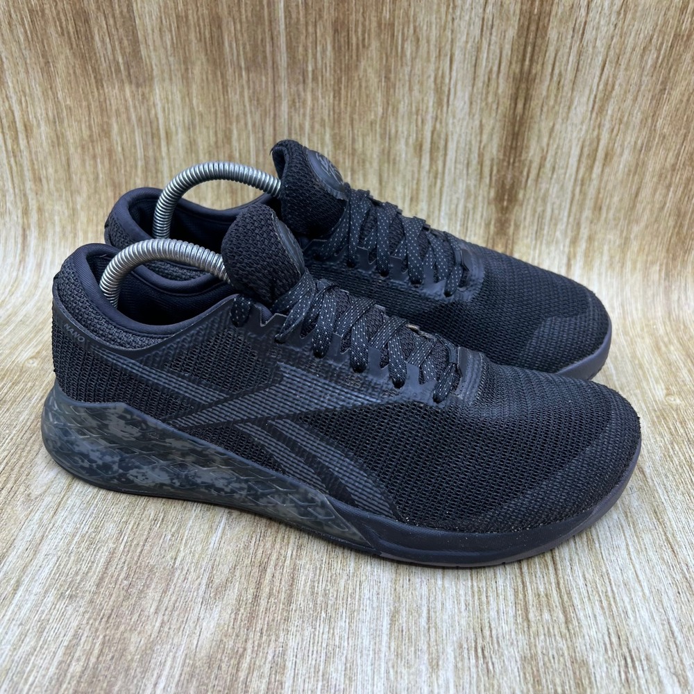 Reebok Nano 9 Training Shoes Women's Size 9.5 Black Camo Sneakers FW4211